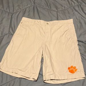 Columbia clemson logo shorts size 34